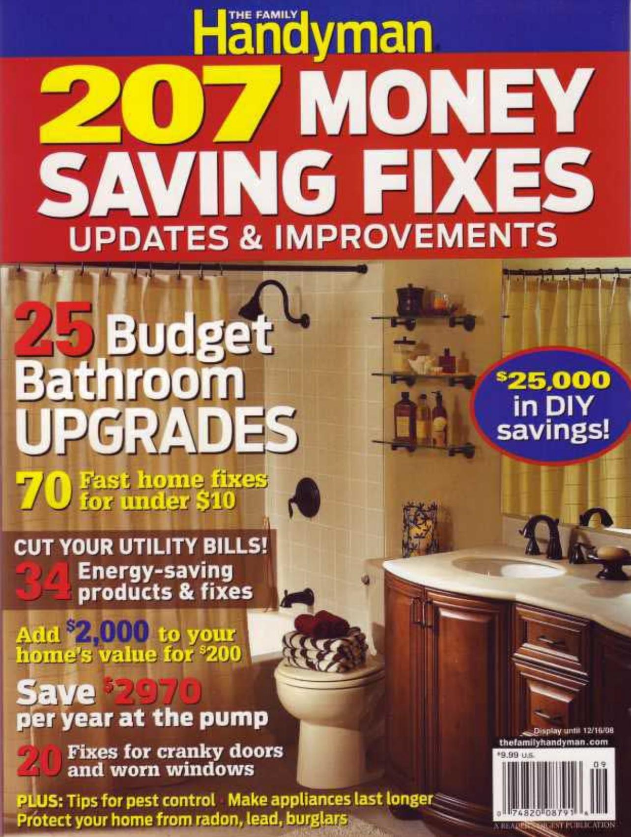 The Family Handyman. by 207 Money Saving Fixes