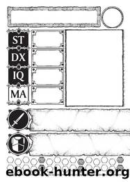 The Fantasy Trip Melee Character Record Pads 2nd Printing by Unknown