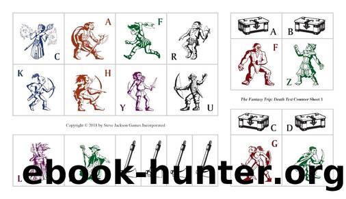 The Fantasy Trip SJG Death Test Counter Sheets by Unknown