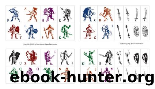 The Fantasy Trip SJG Melee and Wizard Pocket Box Counters by Unknown