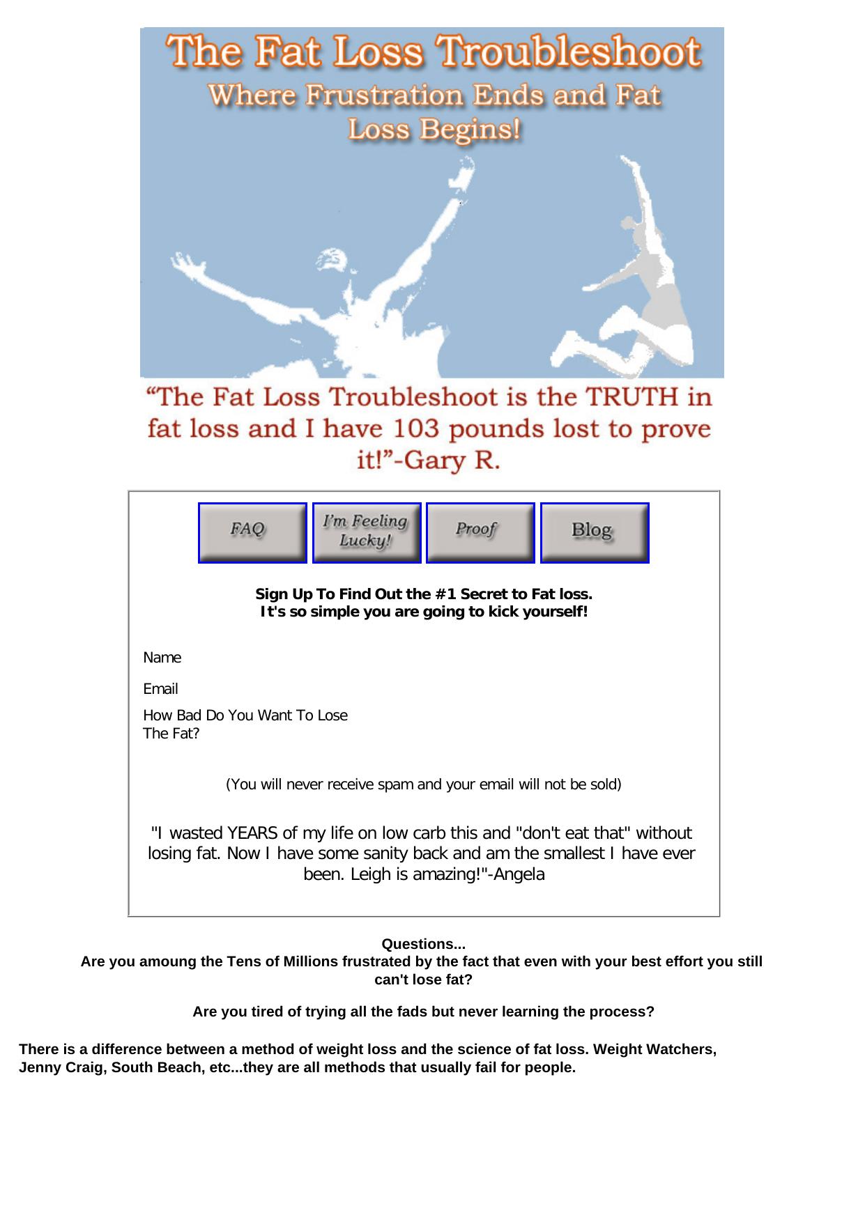 The Fat Loss Troubleshoot-The Only Fat Loss Product You Ever Need! by Best of Kuszter's Collection