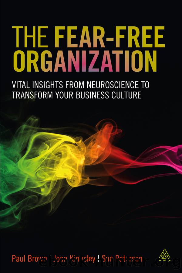 The Fear-free Organization by Paul Brown & Joan Kingsley & Sue Paterson