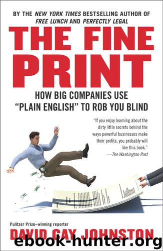 The Fine Print by David Cay Johnston