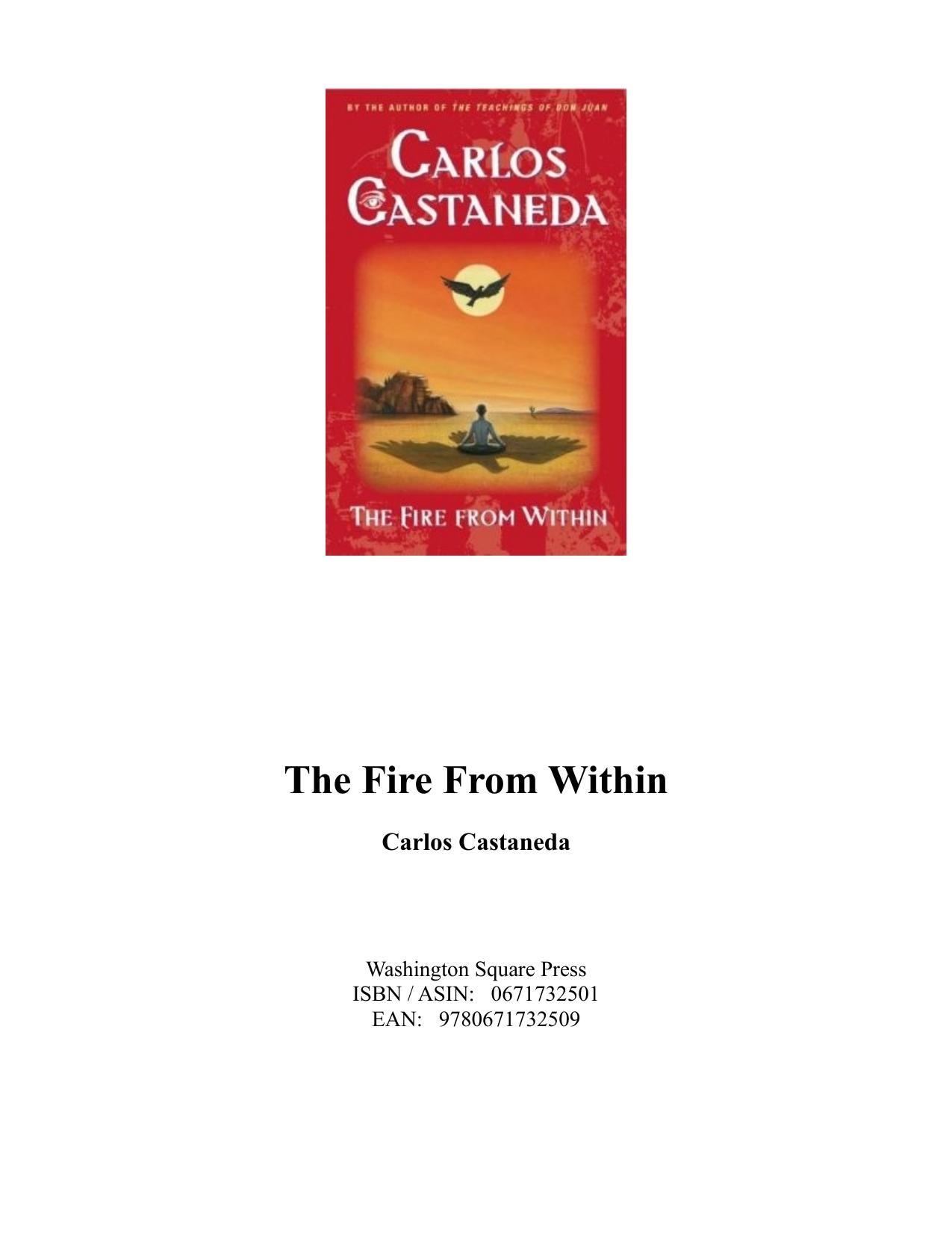 The Fire From Within by Carlos Castaneda