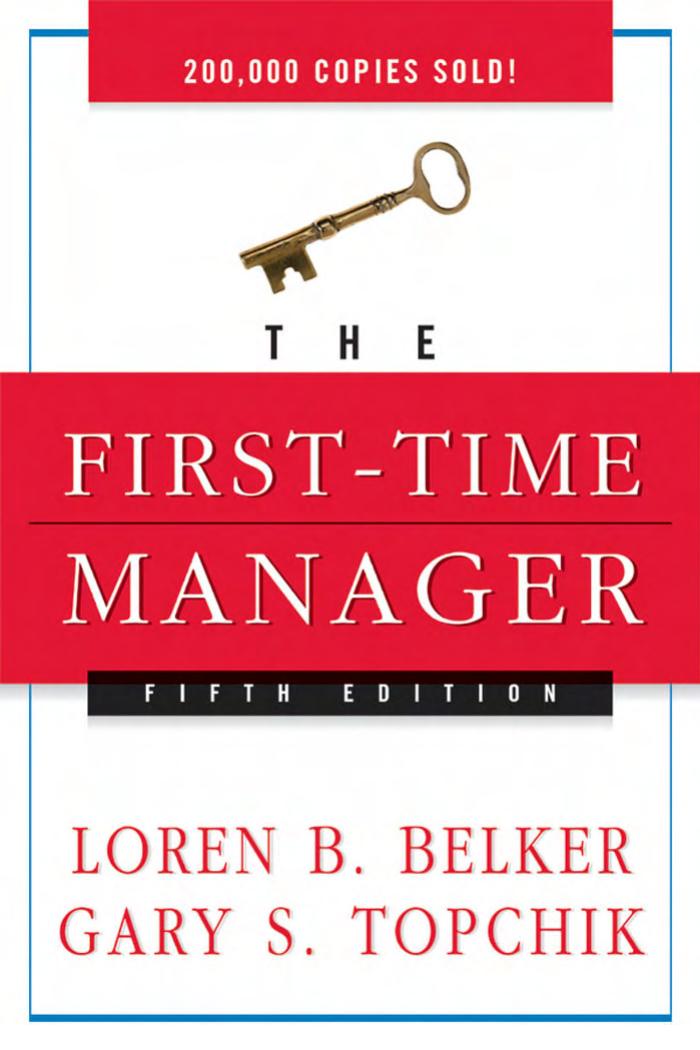 The First Time Manager by Unknown