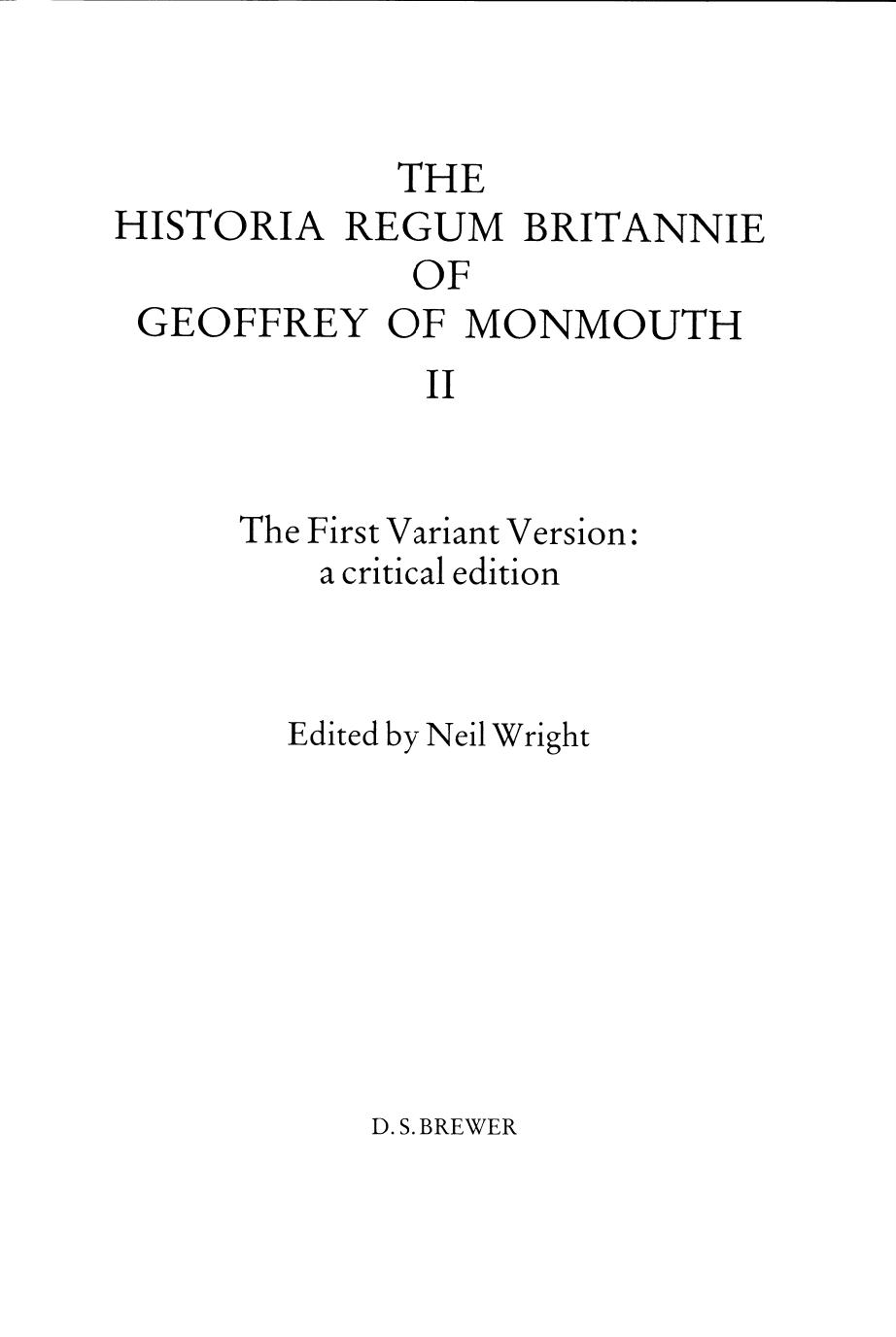 The First Variant Version: A Critical Edition by Neil Wright (ed.)