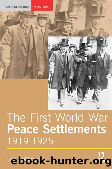 The First World War Peace Settlements, 1919-1925 by Erik Goldstein