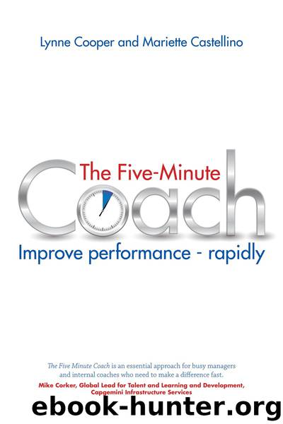 The Five Minute Coach by Cooper Lynne; Castellino Mariette;