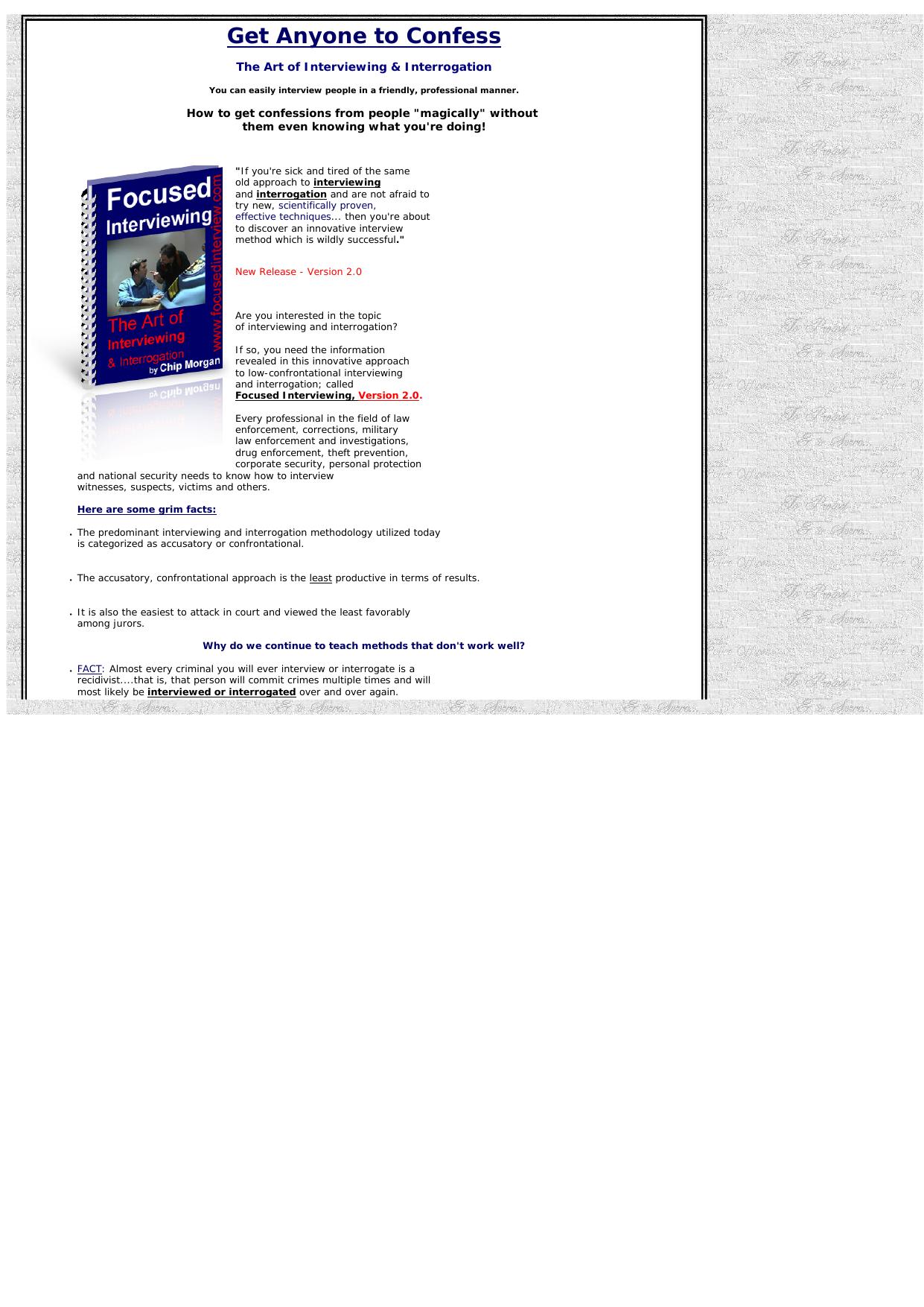 The Focused Interviewing System. by Best of Kuszter's Collection