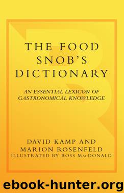 The Food Snob's Dictionary by David Kamp