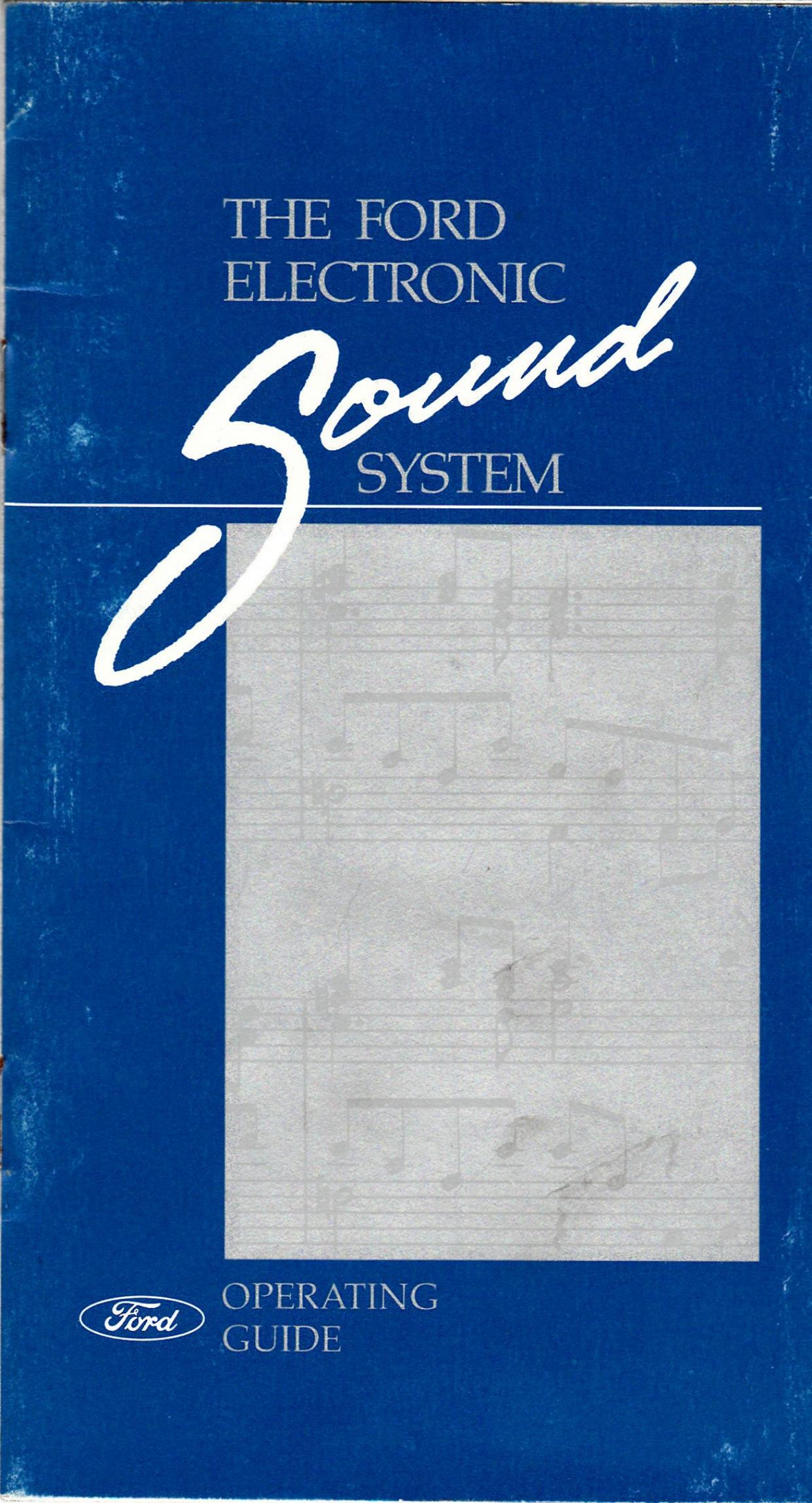 The Ford Electronic Sound System Operating Guide by Ford Motor Company