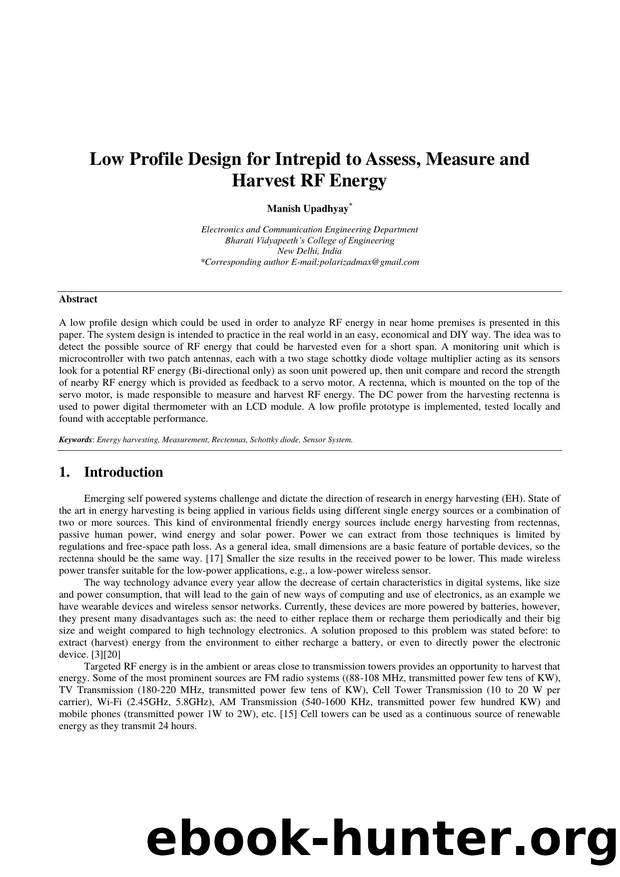The Format of the IJOPCM, first submission by Manish Upadhyay
