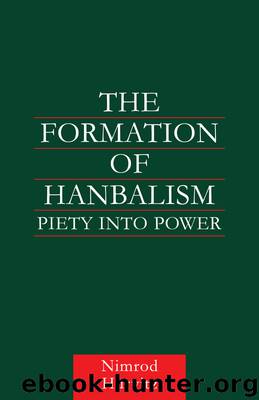The Formation of Hanbalism by Hurvitz Nimrod