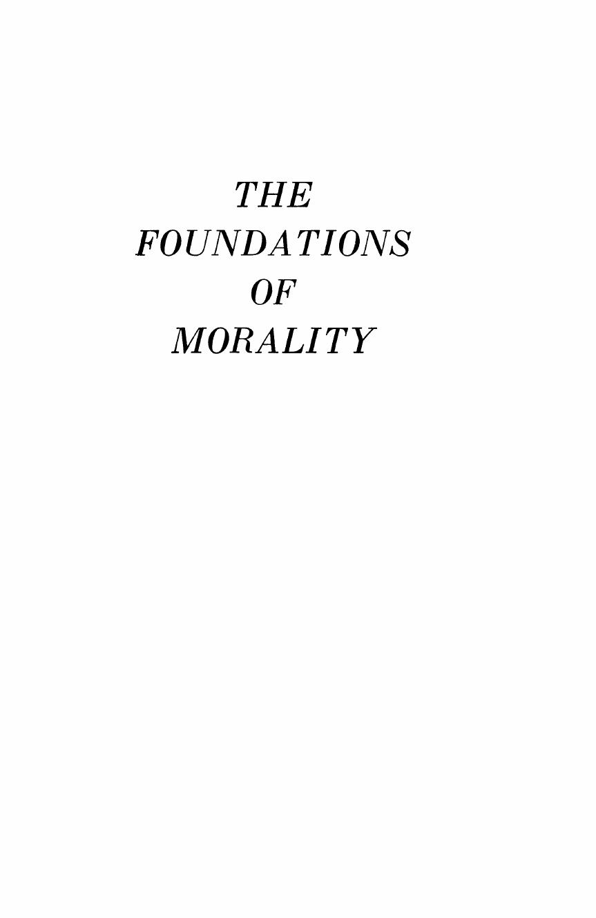 The Foundations of Morality by Henry Hazlitt