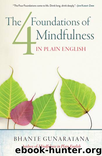 The Four Foundations of Mindfulness in Plain English by Bhante Gunaratana