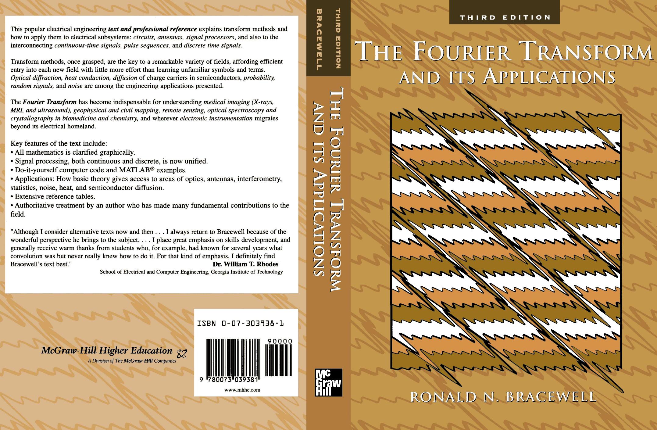 The Fourier Transform and Its Applications by Ronald Bracewell