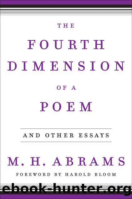 The Fourth Dimension of a Poem by M H Abrams