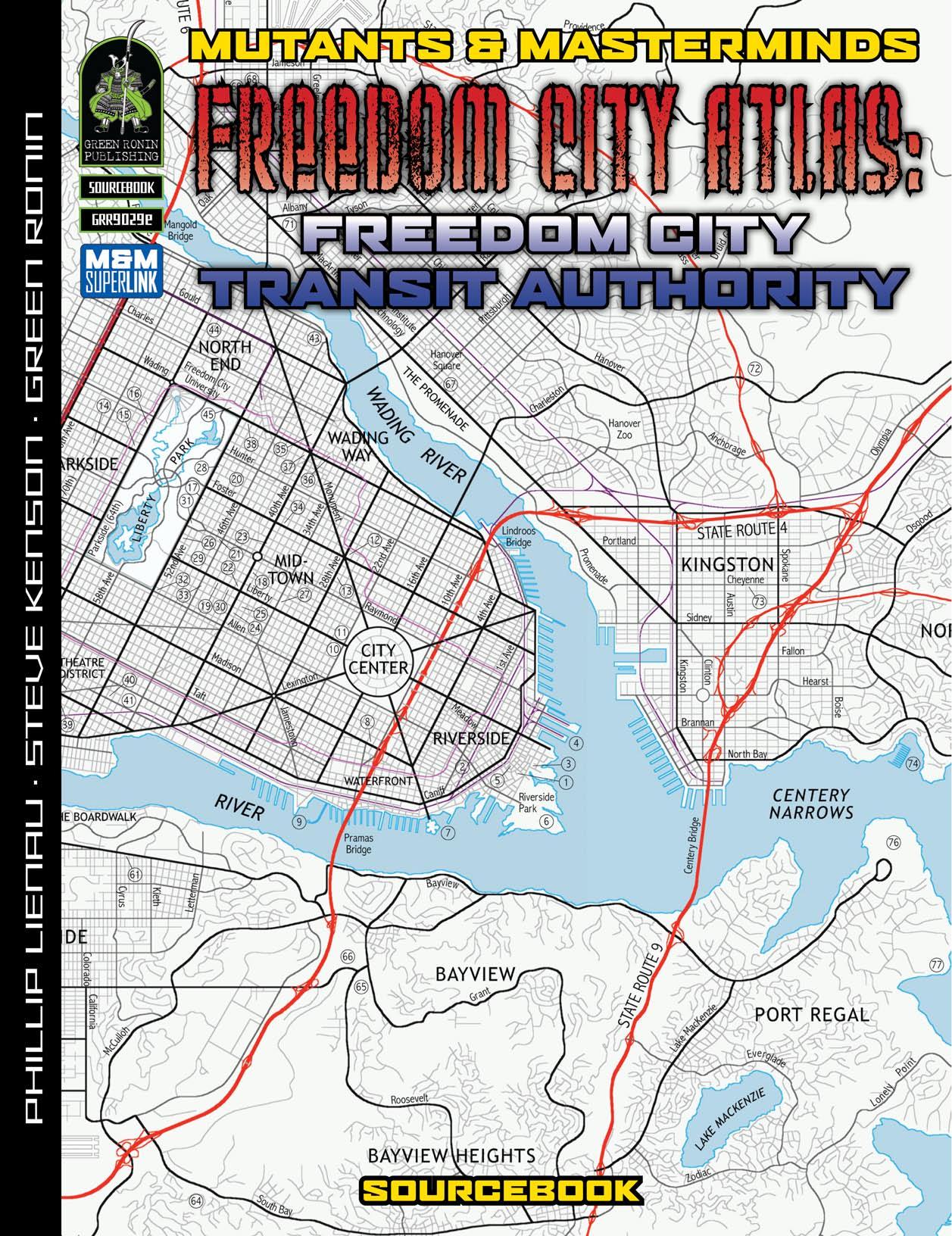 The Freedom City Atlas: Freedom City Transit Authority by Green Ronin