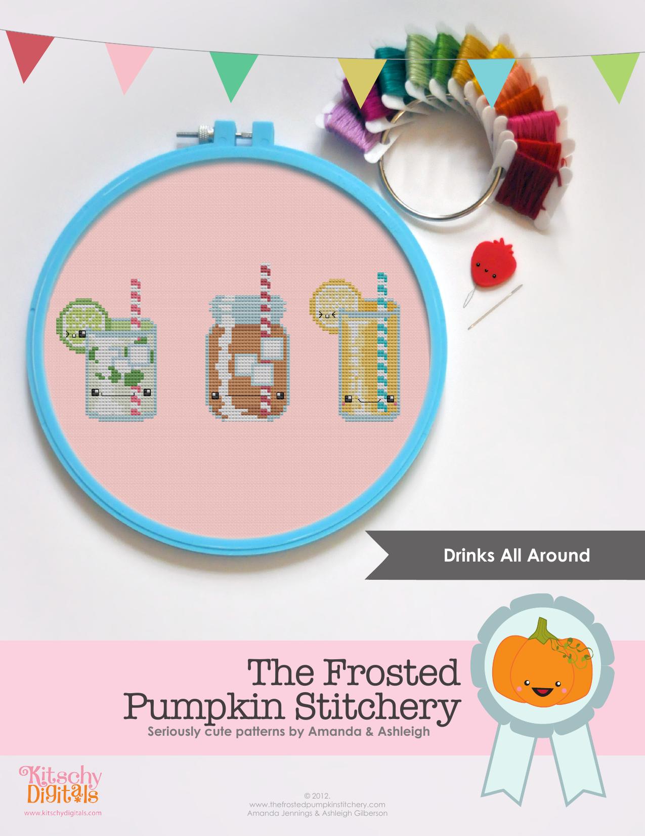 The Frosted Pumpkin Stitchery by Drinks All Around Pattern