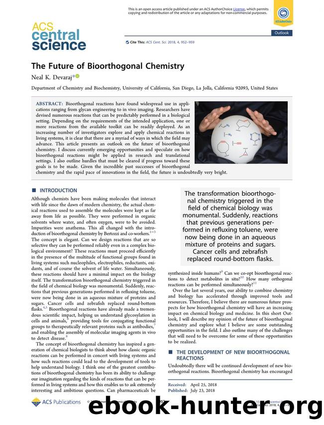 The Future of Bioorthogonal Chemistry by Neal K. Devaraj (ORCID: 0000-0002-8033-9973)