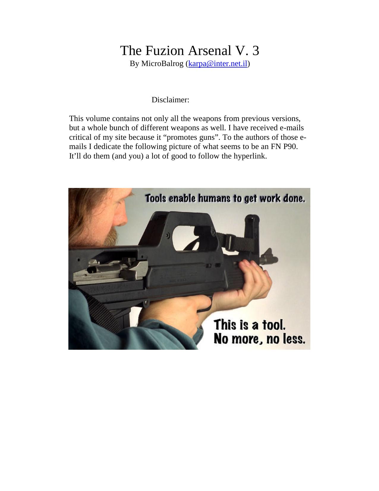 The Fuzion Arsenal Volume III Beta Version.PDF by Boris Karpa