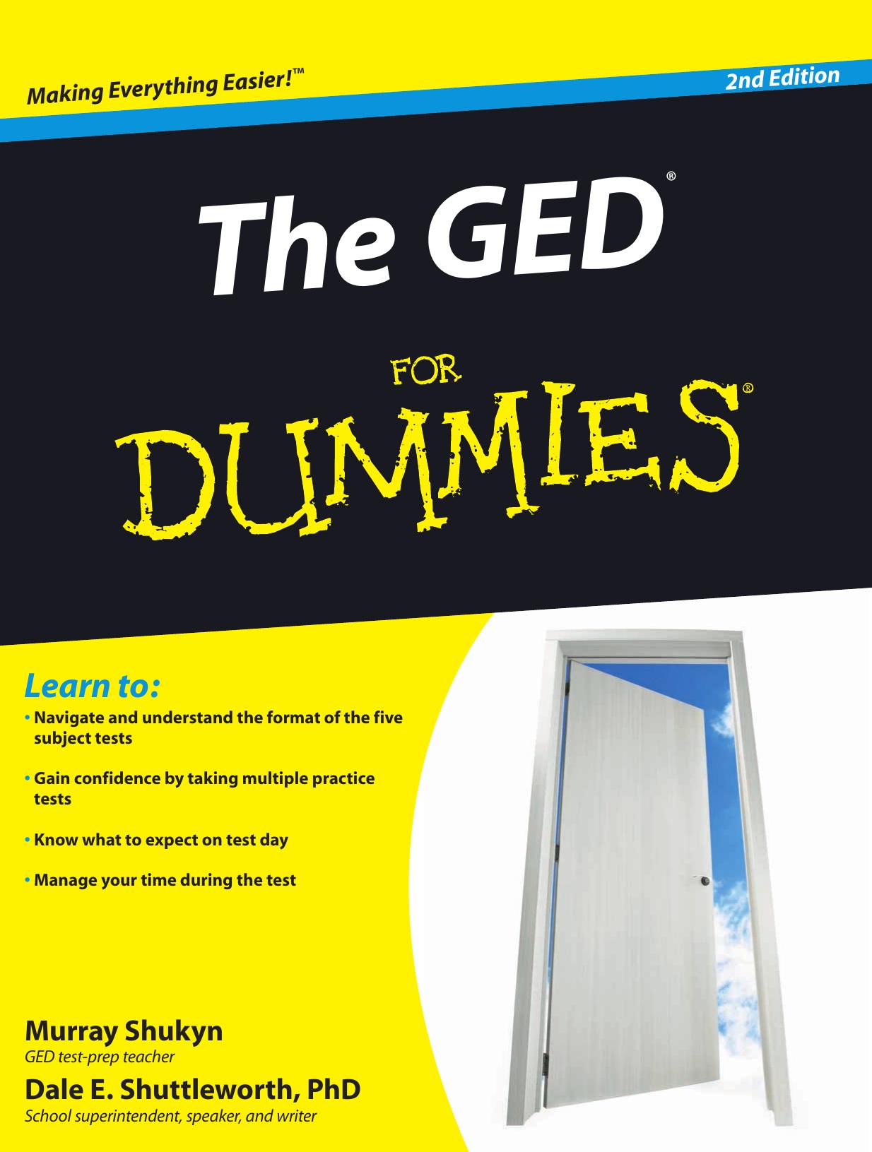 The GED for Dummies, 2nd Edition by Shukyn Murray & Shuttleworth Dale