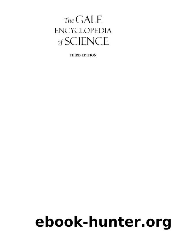 The Gale Encyclopedia Of Science 3rd Ed Vol 6 by Unknown