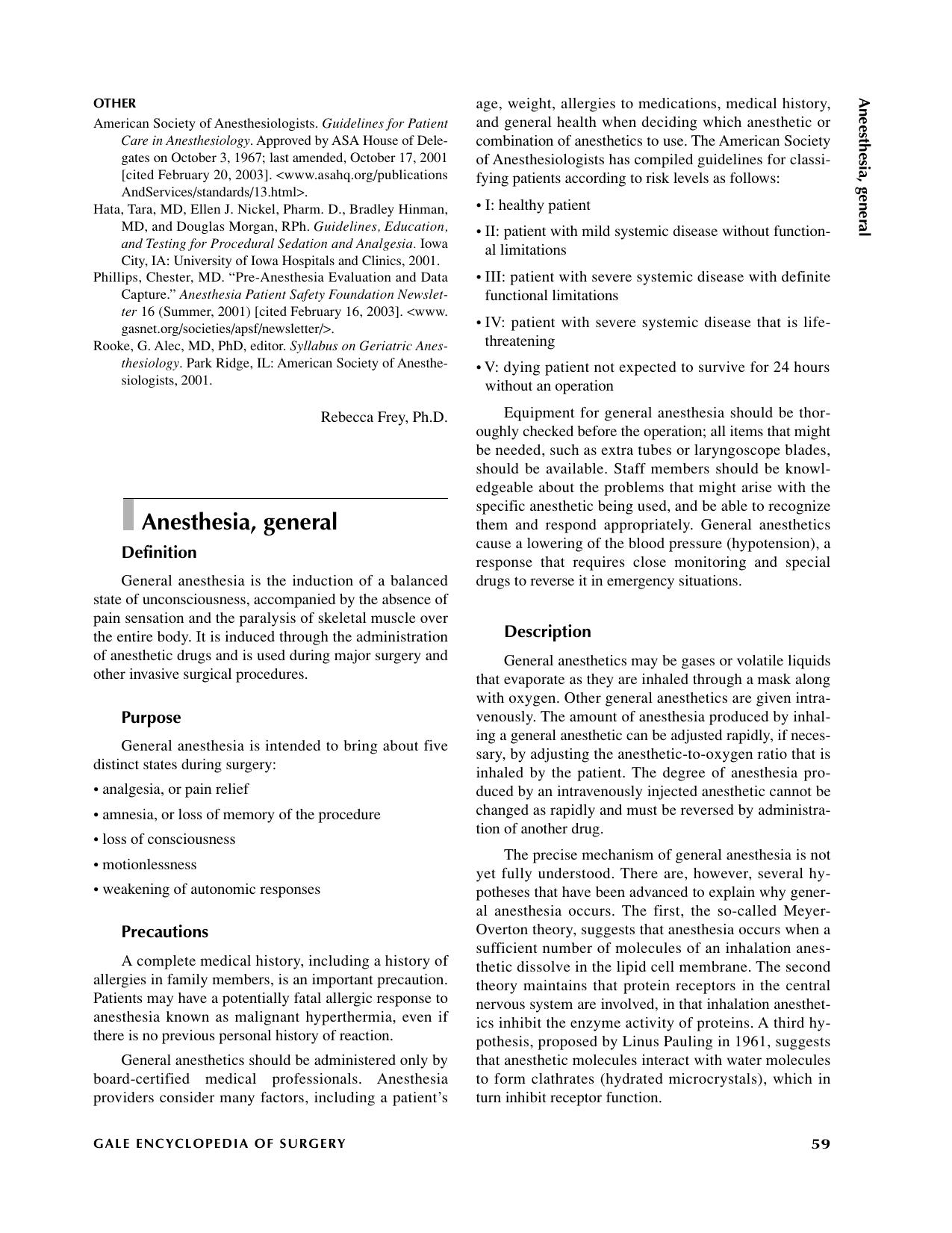 The Gale Encyclopedia Of Surgery Volume 1 Senagore AJ (2004) by Unknown