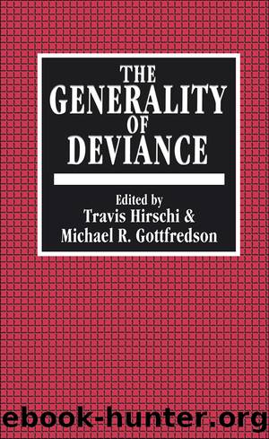 The Generality of Deviance by Travis Hirschi