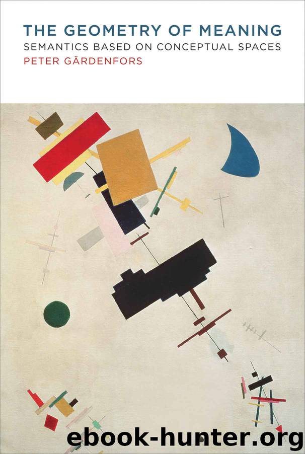 The Geometry of Meaning: Semantics Based on Conceptual Spaces by Peter Gärdenfors