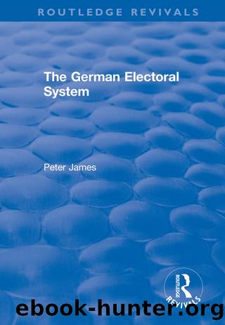 The German Electoral System by Peter James