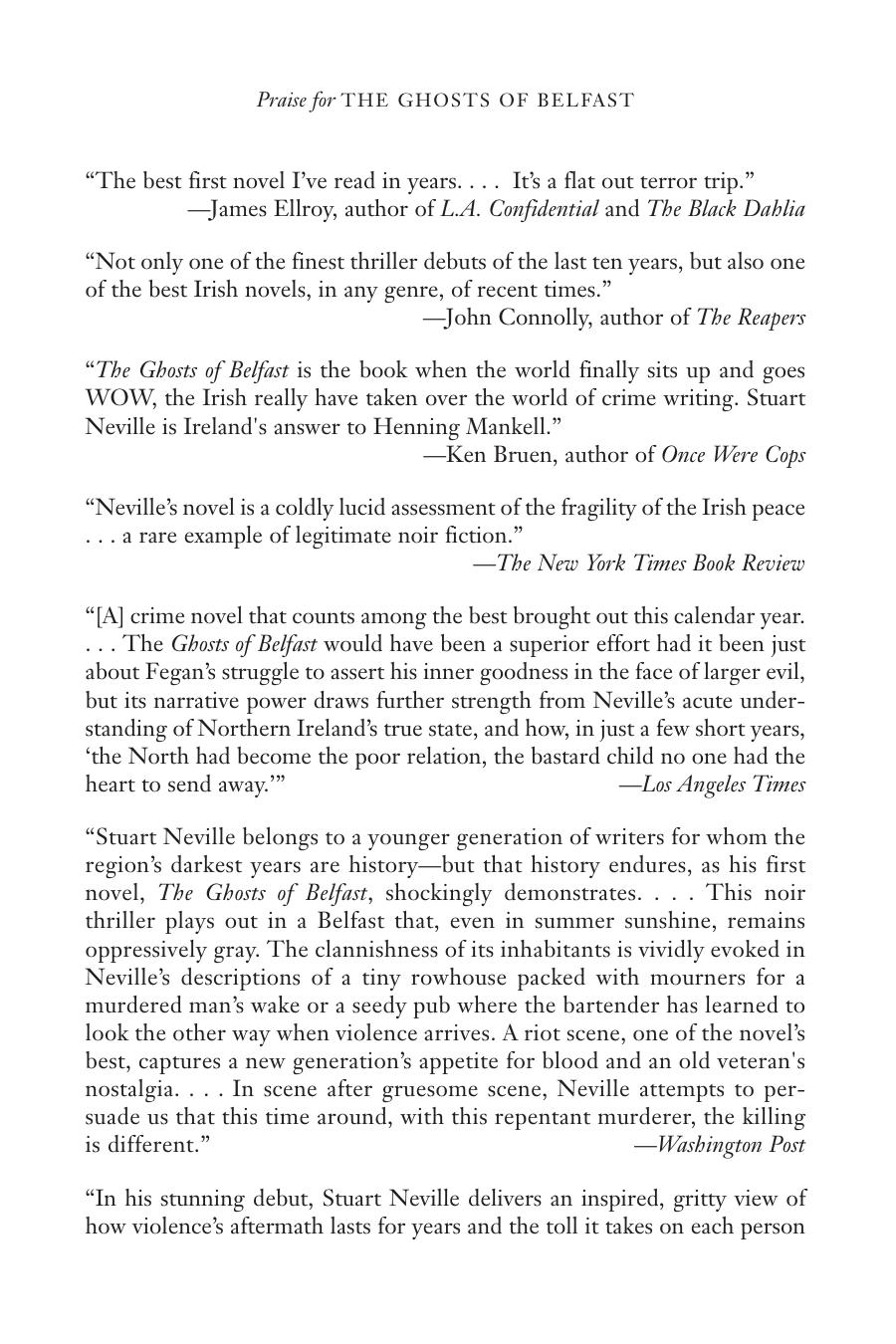 The Ghosts of Belfast by Stuart Neville