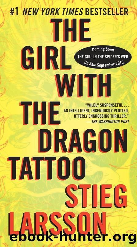 The Girl With the Dragon Tattoo by Stieg Larsonn