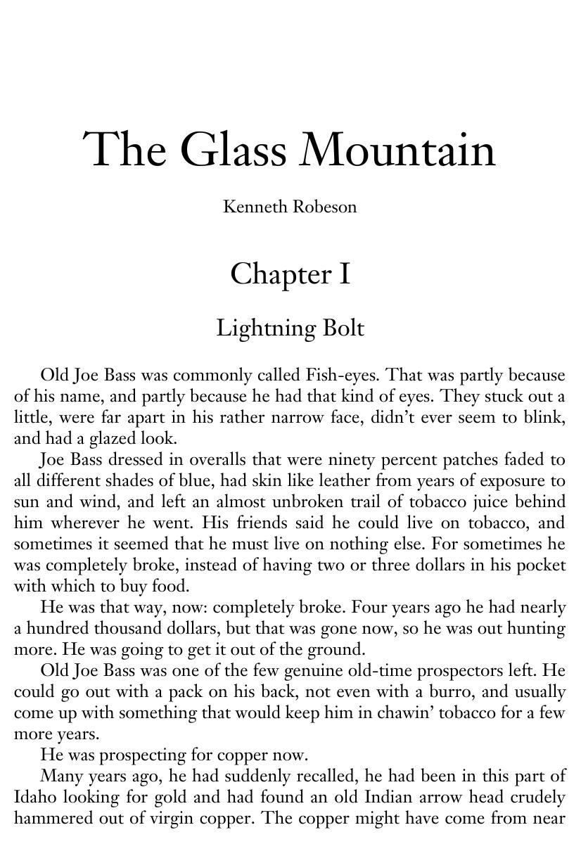 The Glass Mountain by Kenneth Robeson
