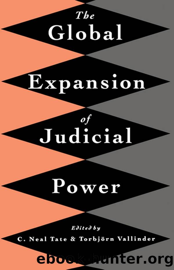 The Global Expansion of Judicial Power by C Neal Tate & Torbjorn Vallinder