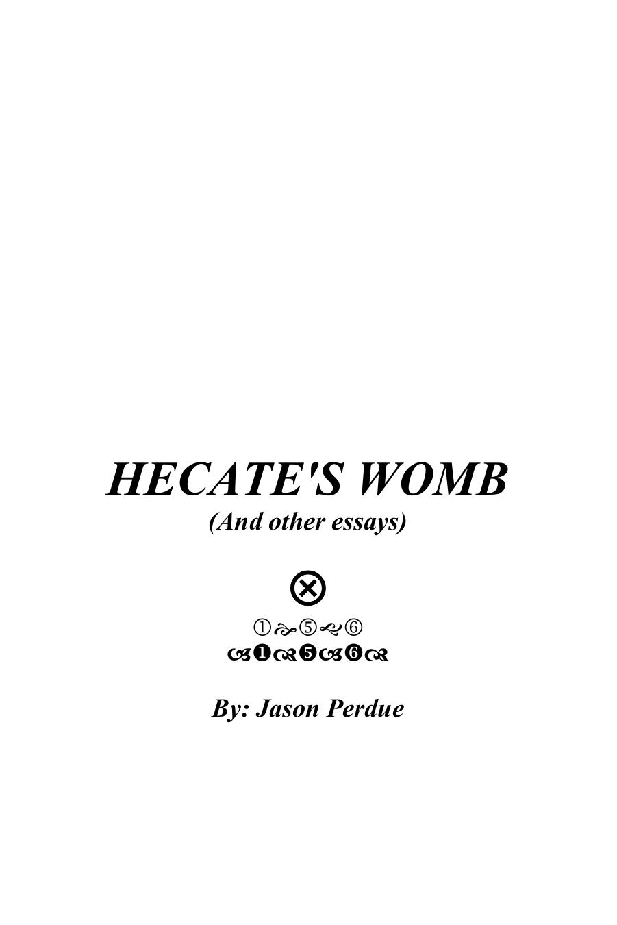 The Goddess Hekate by pdf by Unknown