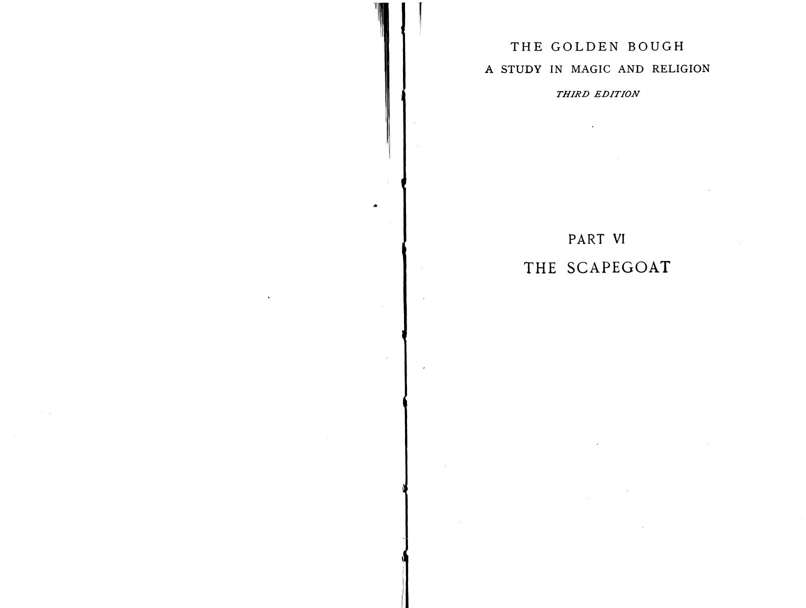The Golden Bough - vol 09 by the scapegoat
