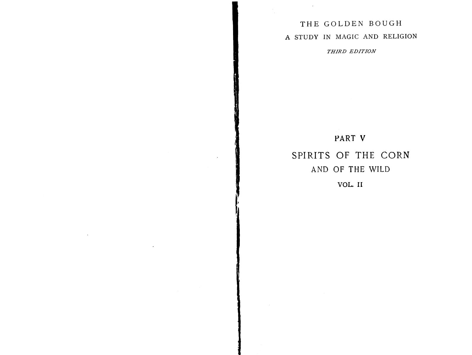 The Golden Bough by vol 08 spirits of the corn & of the wild ii