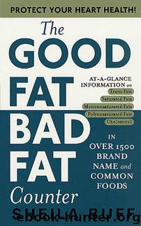 The Good Fat, Bad Fat Counter by Sheila Buff