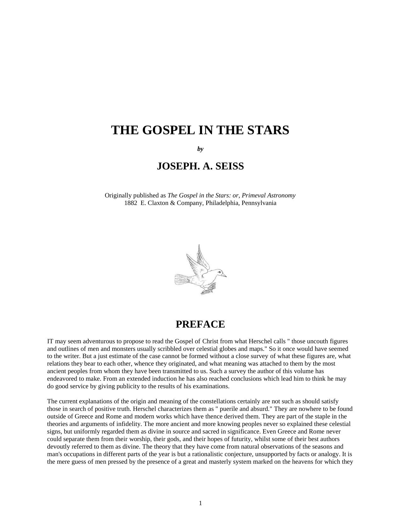 The Gospel in the Stars by Joseph A. Seiss