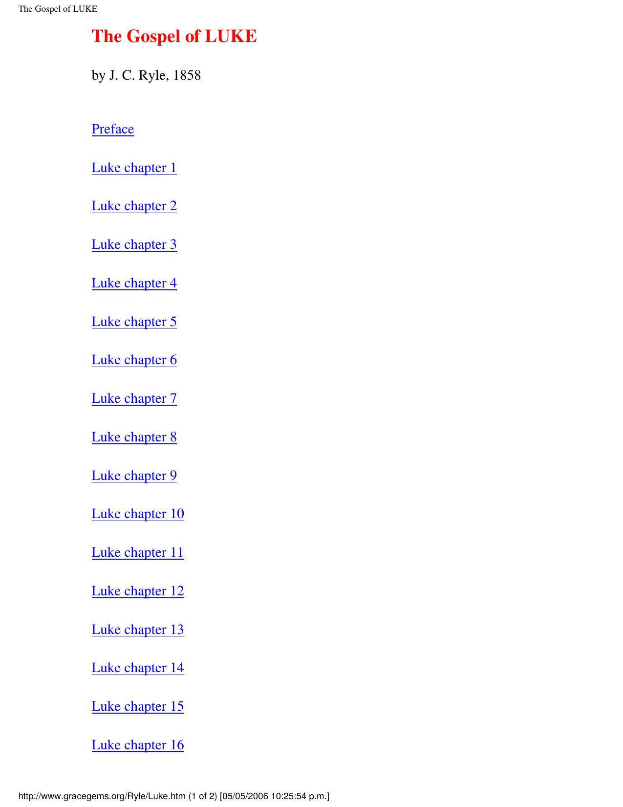 The Gospel of LUKE by Gospel of Luke (b)