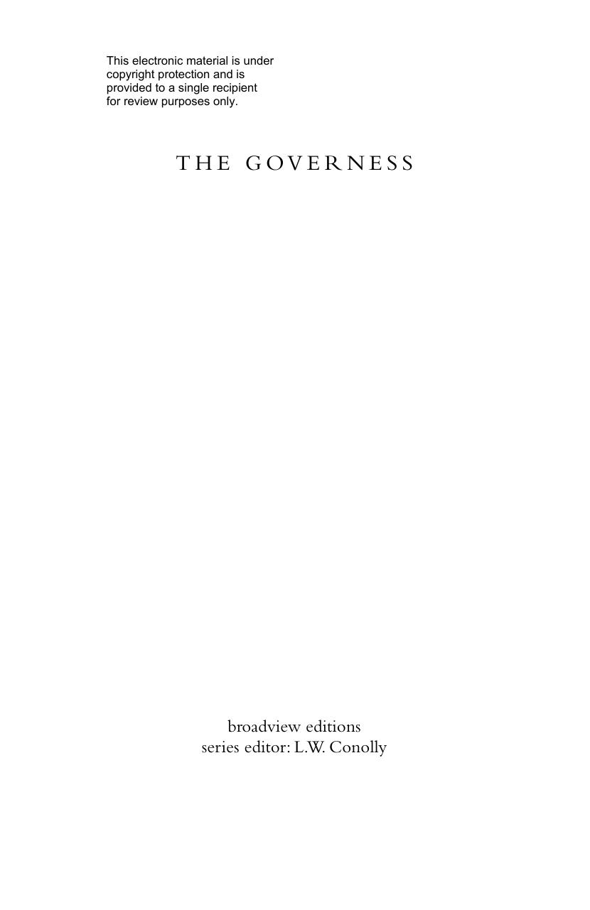 The Governess, or, The Little Female Academy by Sarah Fielding Candace Ward