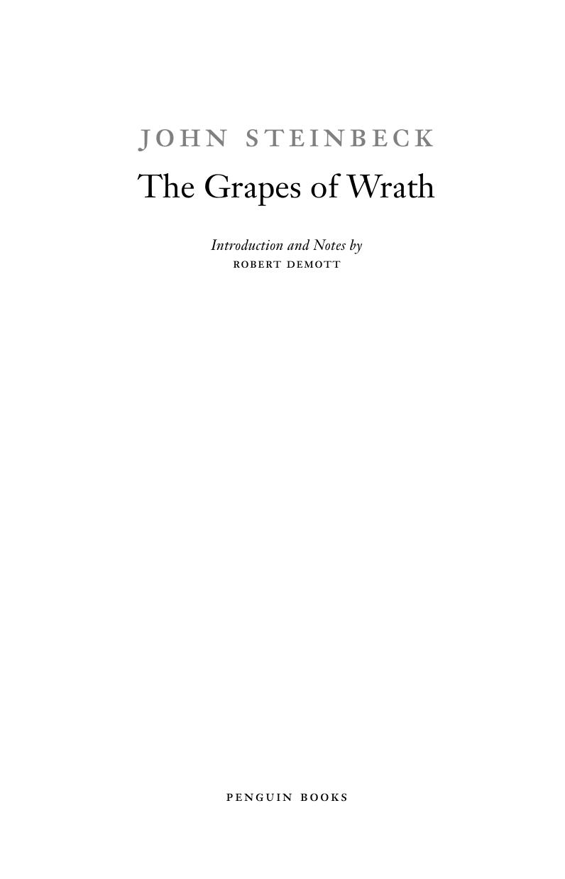 The Grapes of Wrath by John Steinbeck