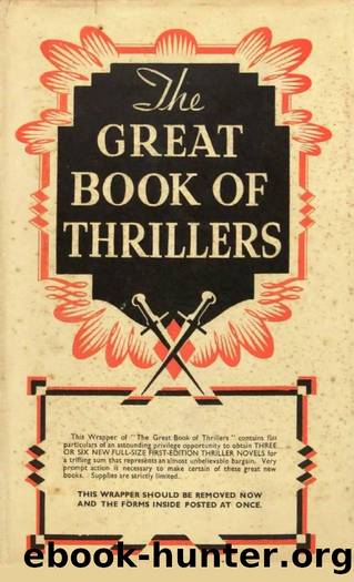 The Great Book Of Thrillers by H DouglaS Thomson (Ed.)
