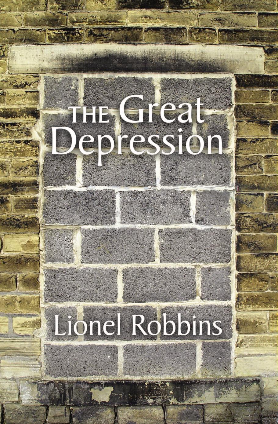 The Great Depression by Lionel Robbins