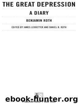 The Great Depression by Roth Benjamin & Ledbetter James & Roth Daniel B