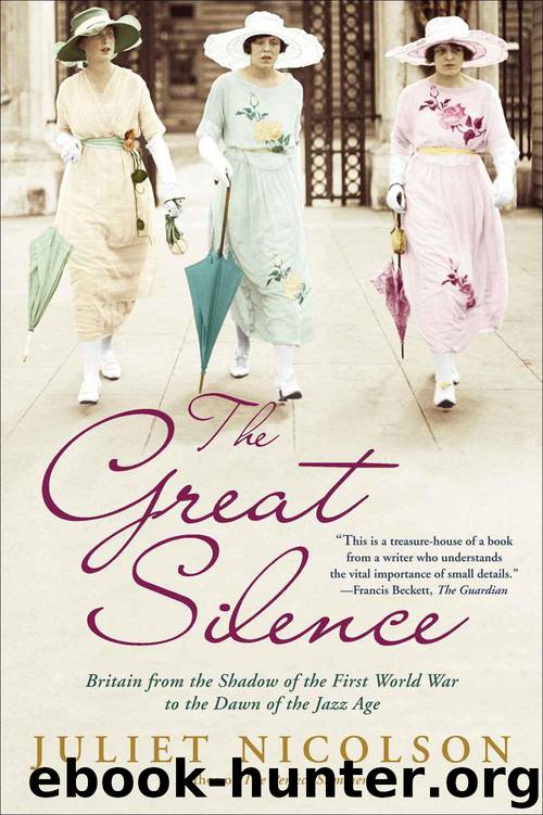 The Great Silence: Britain from the Shadow of the First World War to the Dawn of the Jazz Age by Nicolson Juliet