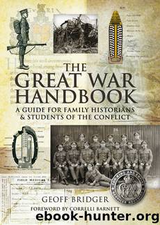 The Great War Handbook by Geoff Bridger