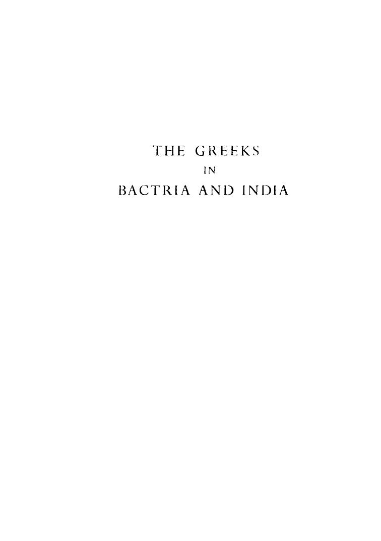 The Greeks in Bactria and India by Tarn William Woodthorpe