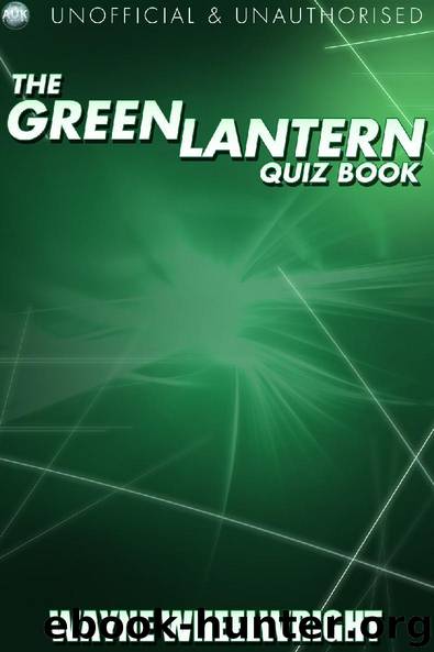 The Green Lantern Quiz Book by Wayne Wheelwright